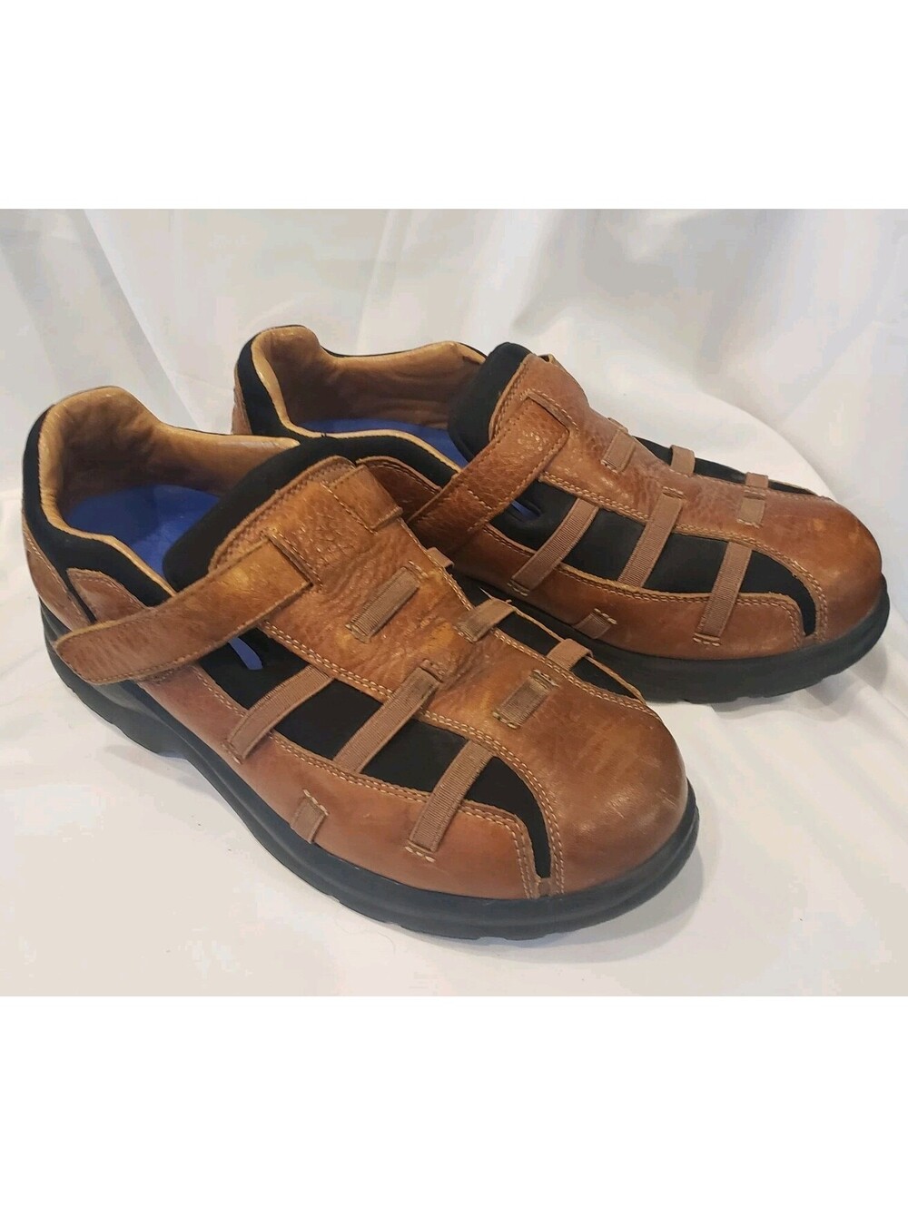 Dr Comfort Betty Womens 7.5W Chestnut Leather Diabetic Walking Shoes 3820